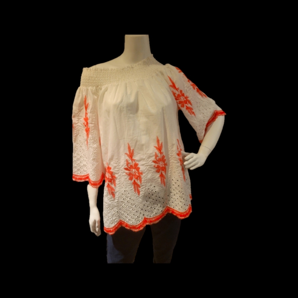 NWT Studio West "embroidered tunic."